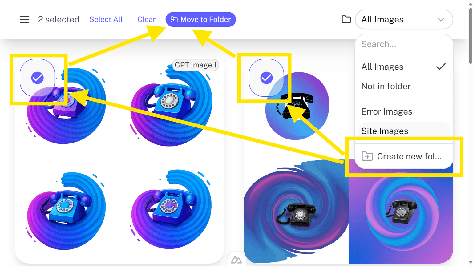 Organize Images Screenshot