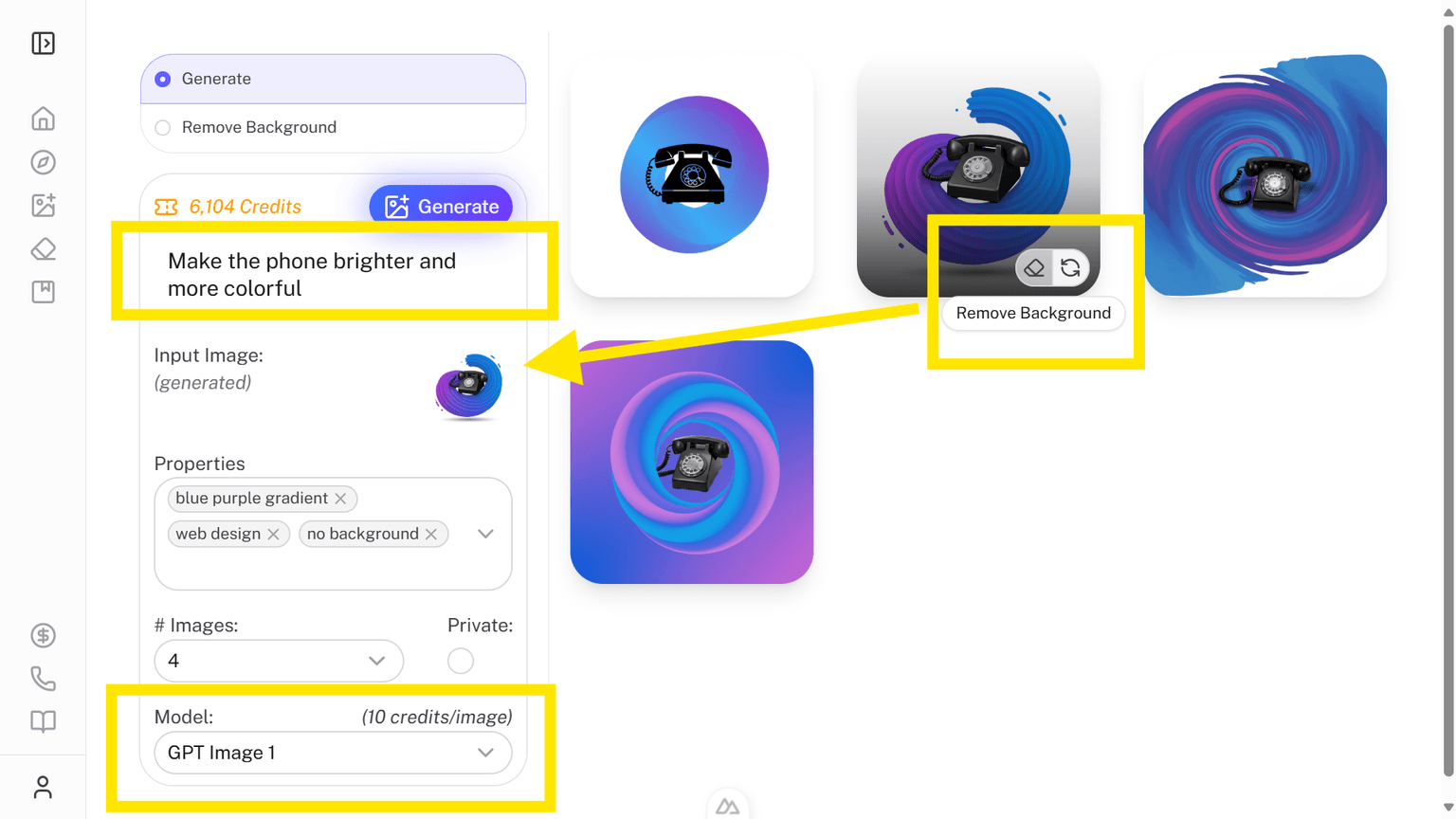 Refine Image Screenshot